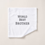 World best brother add name text sports text simpl wash cloth<br><div class="desc">design</div>
