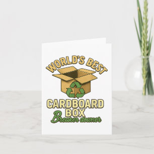 World Best Cardboard Box Breaker Downer Funny Eco Card