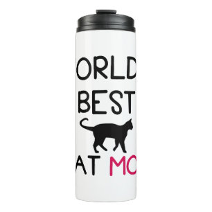 world best cat mum thermal tumbler