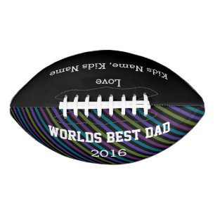 World Best Dad, Customisable Football Gift,