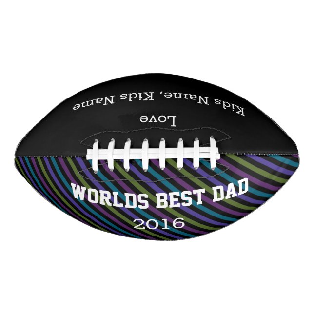 World Best Dad, Customisable Football Gift, (Front)