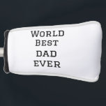 World best dad ever fat add name text sports text  golf head cover<br><div class="desc">design</div>