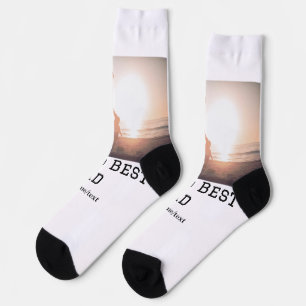 World best dad ever fat add name text sports text  socks