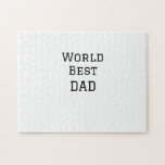 World best DAD FATHER add name text sports text  Jigsaw Puzzle<br><div class="desc">design</div>