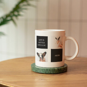 World Best Dog Mum   Collage Dog Photo Coffee Mug