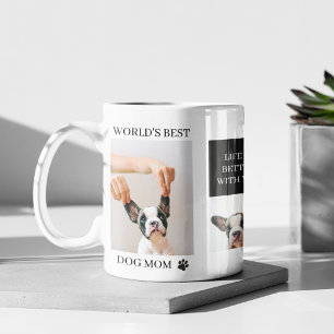 World Best Dog Mum   Collage Dog Photo Mug