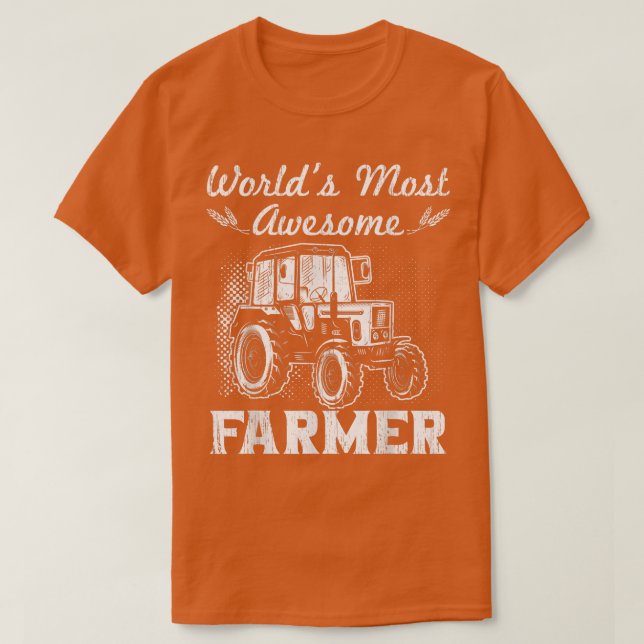 World best farmer  T-Shirt (Design Front)