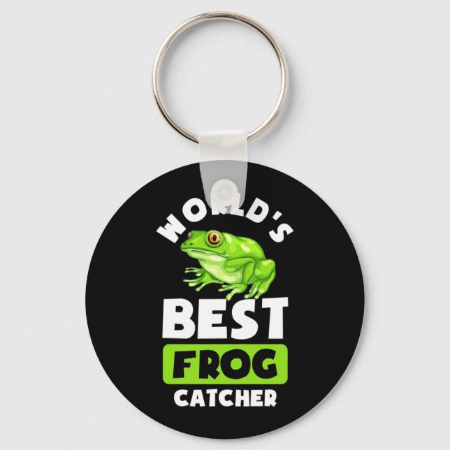 World Best Frog Catcher Key Ring (Front)