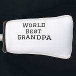 World best Grandpa add name text sports text simpl Golf Head Cover<br><div class="desc">design</div>