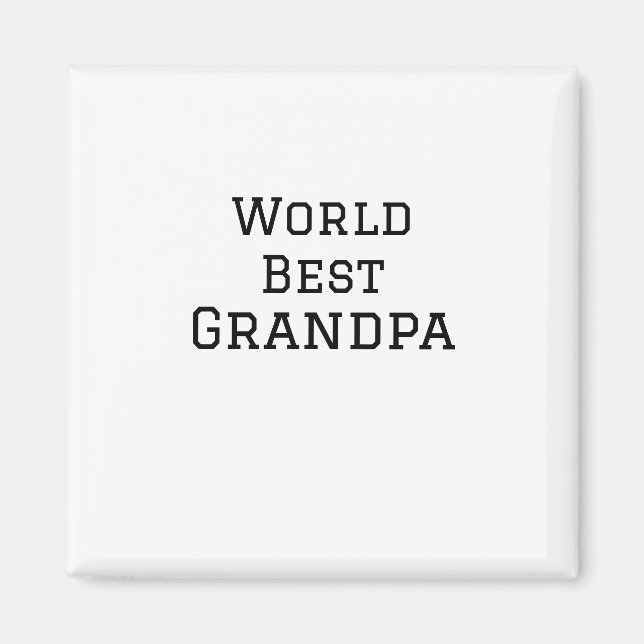 World best Grandpa add name text sports text simpl Magnet (Front)