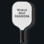 World best Grandpa add name text sports text simpl Pickleball Paddle<br><div class="desc">design</div>