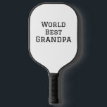 World best Grandpa add name text sports text simpl Pickleball Paddle<br><div class="desc">design</div>