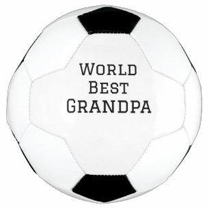 World best Grandpa add name text sports text simpl Soccer Ball