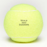 World best Grandpa add name text sports text simpl Tennis Balls<br><div class="desc">design</div>