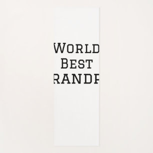 World best Grandpa add name text sports text simpl Yoga Mat
