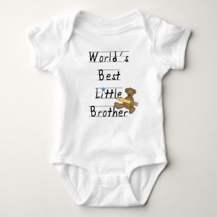 World Best Little Brother Baby Bodysuit