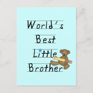 World Best Little Brother Tshirts and Gifts Postcard