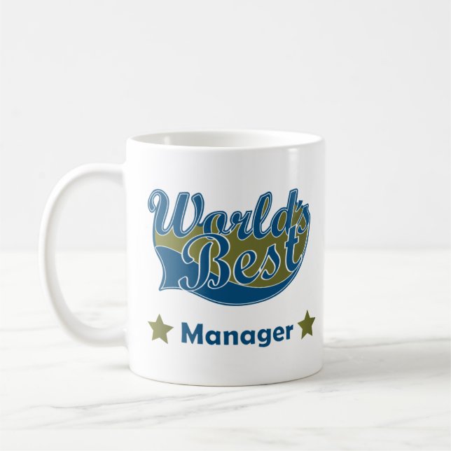 World Best Manager Coffee Mug (Left)