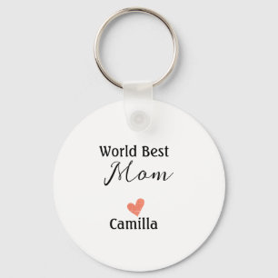 World best mom happy mother's day grandma namheart key ring