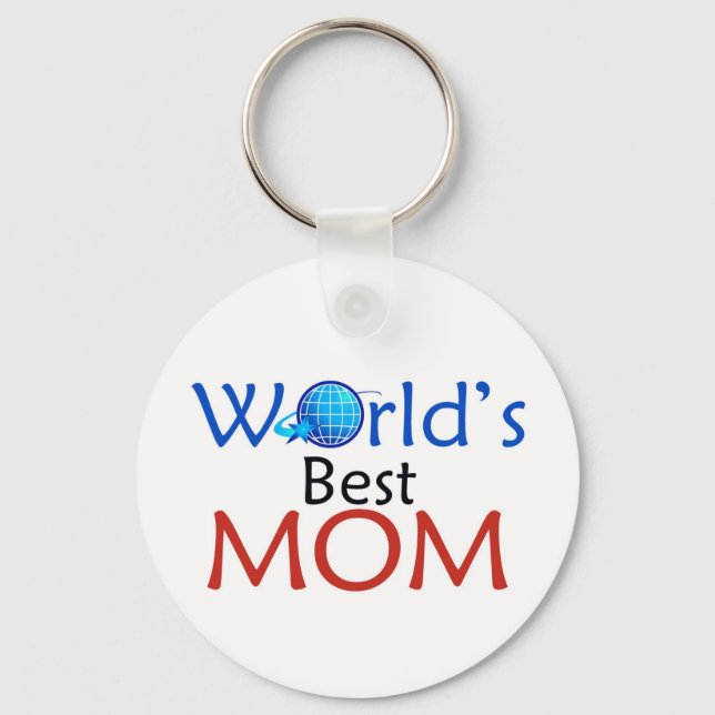 Worl'd Best MOM - Keychain (Front)