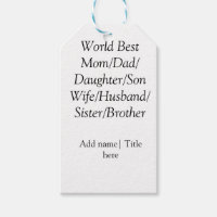 World best mum husband wife dad daughter son 