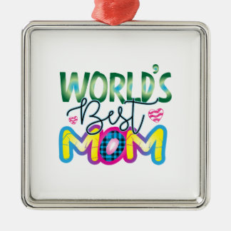 World Best Mum Metal Tree Decoration