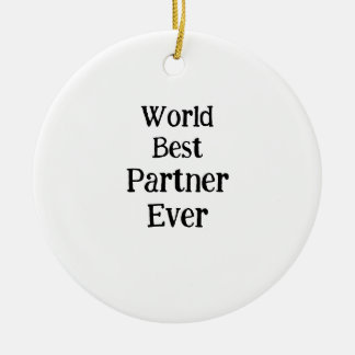 World best partner ever valentine's day lover gf  ceramic tree decoration