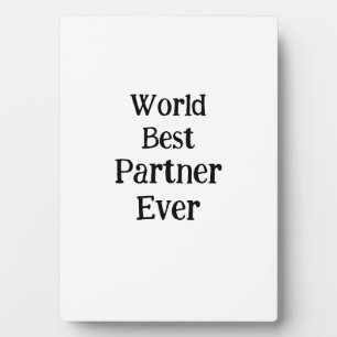 World best partner ever valentine's day lover gf plaque