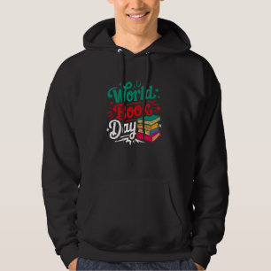 World Book Day 2025 Costume Girls Boys Books Lover Hoodie