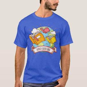 World Book Day Cute Graphic Bookworms Book Dragons T-Shirt