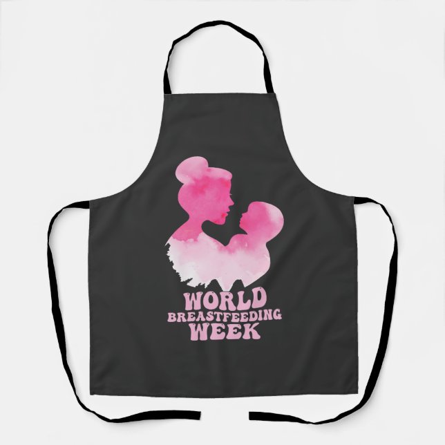World Breastfeeding Week Lactation Awareness GIft  Apron (Front)