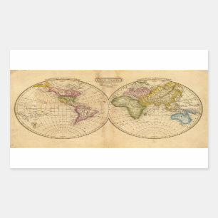 World by Worcester Rectangular Sticker