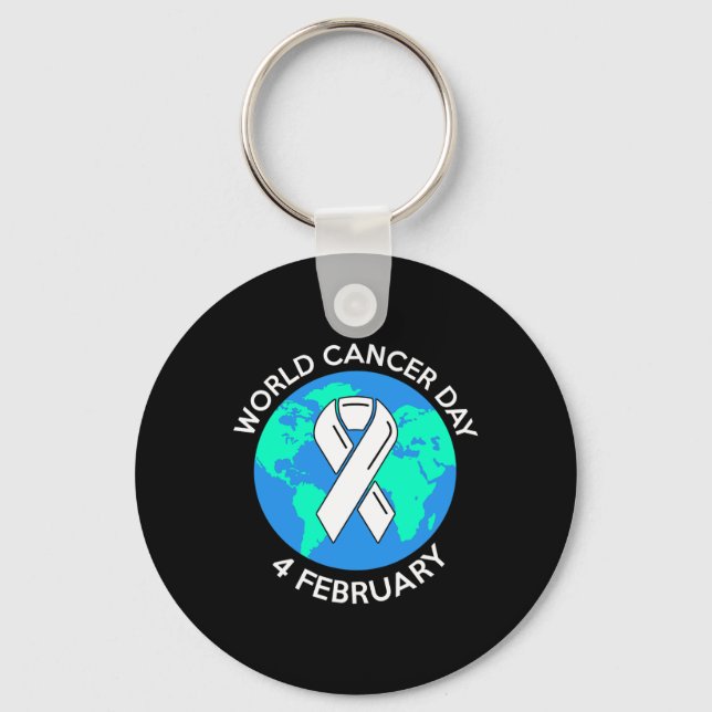 World Cancer Day 4. February 3  Key Ring (Front)