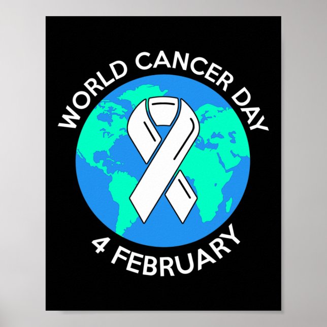 World Cancer Day 4. February 3  Poster (Front)