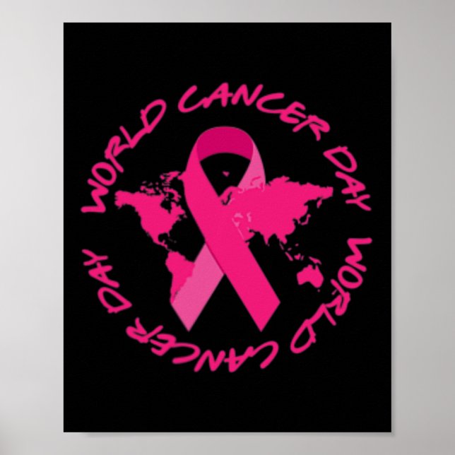 World Cancer Day Awareness  Poster (Front)