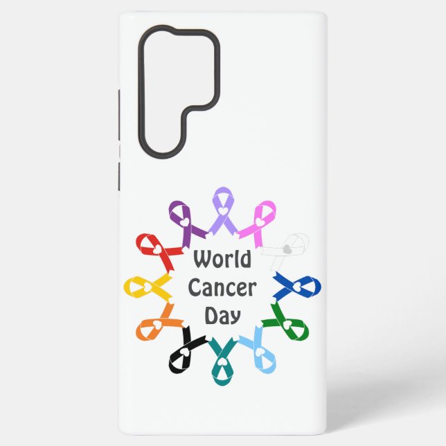 World Cancer Day Breast Lung Colon Liver Prostate Samsung Galaxy S22 Ultra Case (Back)