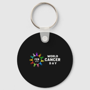 World Cancer Day  - Cancer Awareness  Key Ring