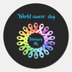 World Cancer Day  Classic Round Sticker