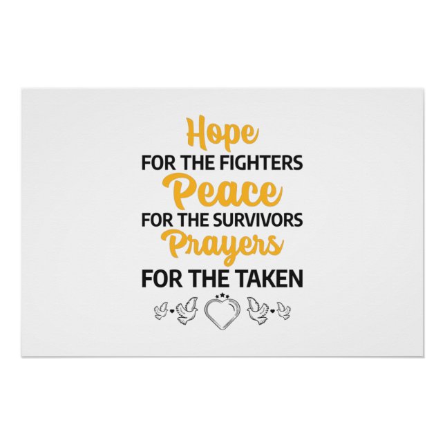 world cancer day commemorative poster (Front)