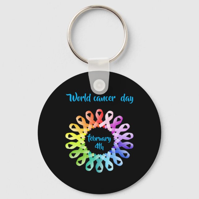 World Cancer Day  Key Ring (Front)