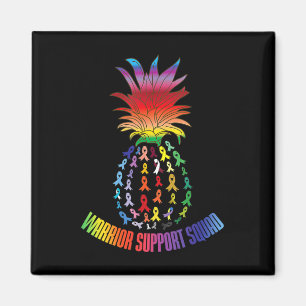 World cancer day Support Squad Cancer Survivor Pin Magnet