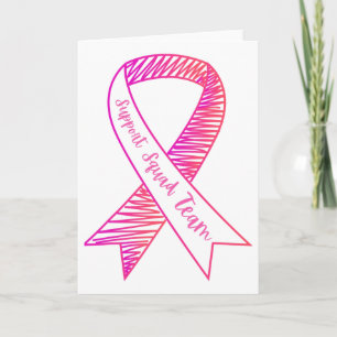 World Cancer Day Support Squad Team Breast Cancer Card