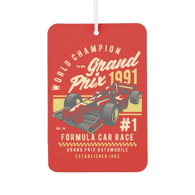 World Champion Grand Prix Racing Car | Sport Air Freshener (Front)