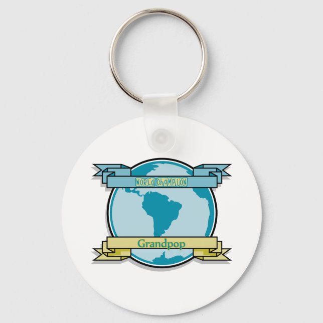 World Champion Grandpop Key Ring (Front)