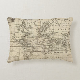 World Chart Decorative Cushion