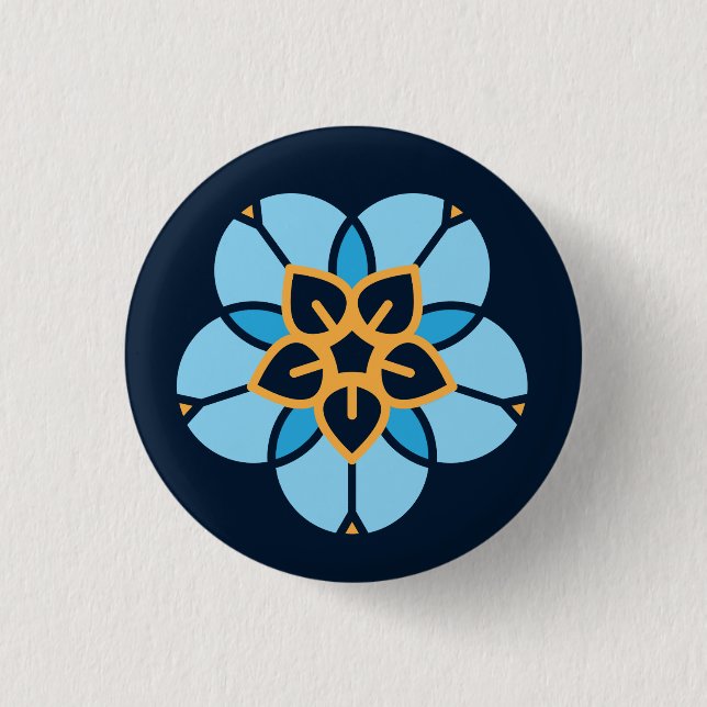 World Childless Week badge (navy) (Front)