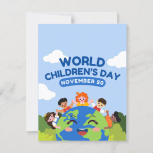 World Children’s Day November 20 Postcard