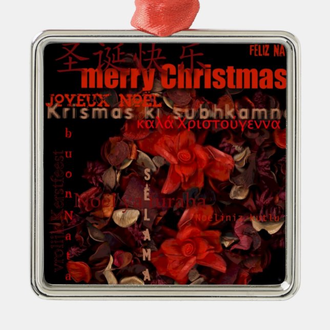 World Christmas Feliz Navidad Joyeux Noel Ornament (Front)
