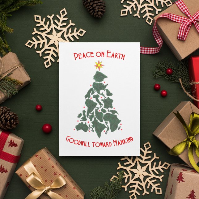 World Christmas Tree Christmas Card (Creator Uploaded)