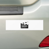 World Cinema Movie Clapperboard Bumper Sticker (On Car)